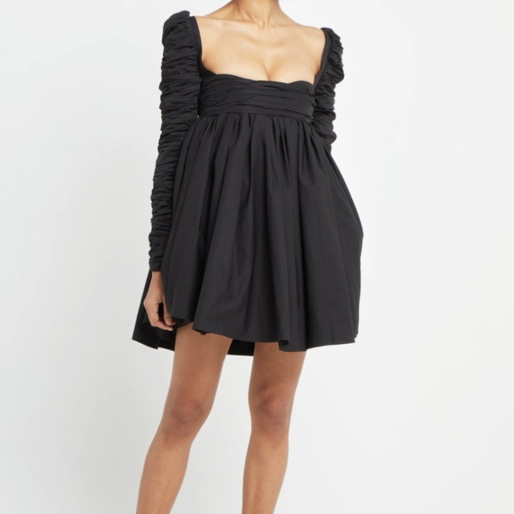 FEW MODA Structured Long Sleeve Mini Dress